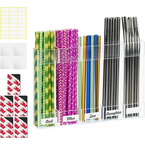 Acrylic straw holder - straw,